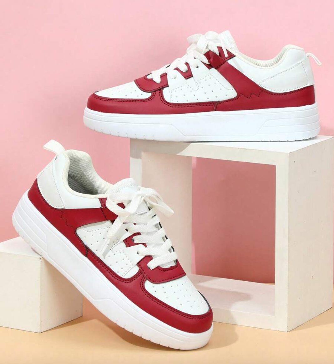 Baskets Femme À Imprimés Tendance Et Semelle Confort