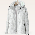 Veste Imperméable Femme À Capuche Et Poches Zippées