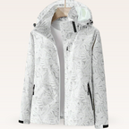 Veste Imperméable Femme À Capuche Et Poches Zippées
