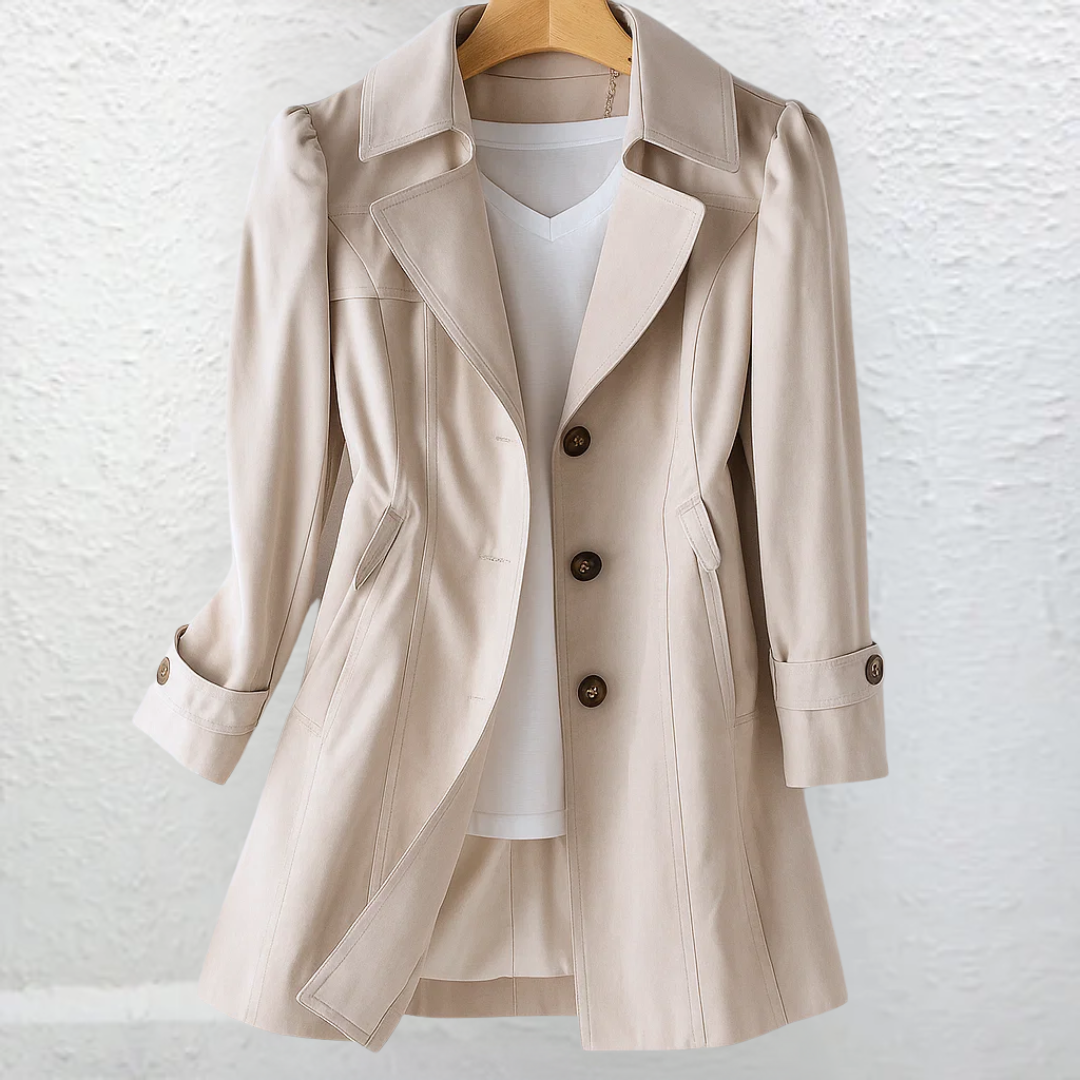 Manteau Femme Classique Coupe Ajustée Et Intemporelle