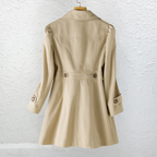 Manteau Long Femme Style Vintage En Matière Légère