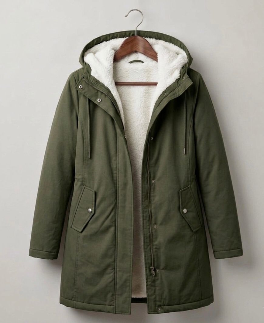 Parka D'Hiver Femme Doublée En Polaire