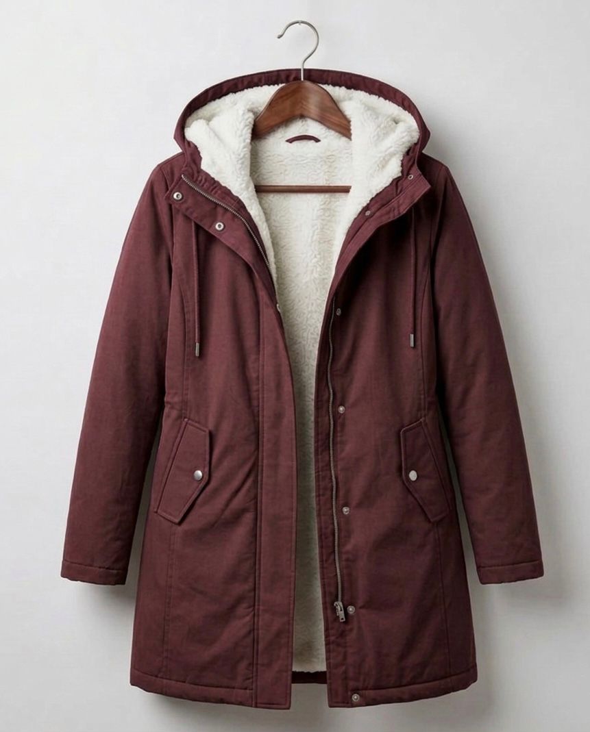 Parka D'Hiver Femme Doublée En Polaire