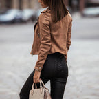 Veste Femme Élégante Coupe Ajustée Et Tissu Doux