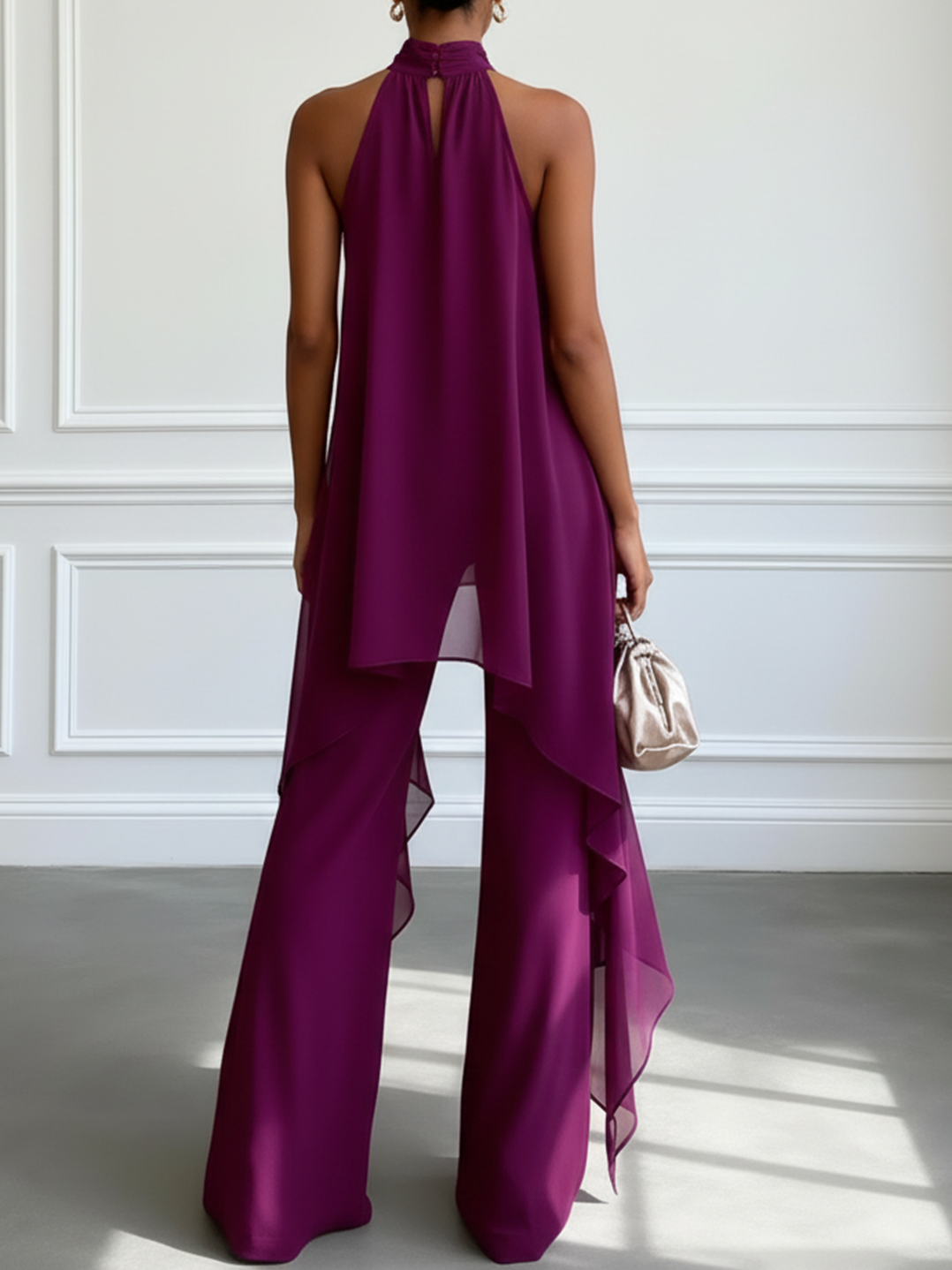 Ensemble halter raffiné pour femme