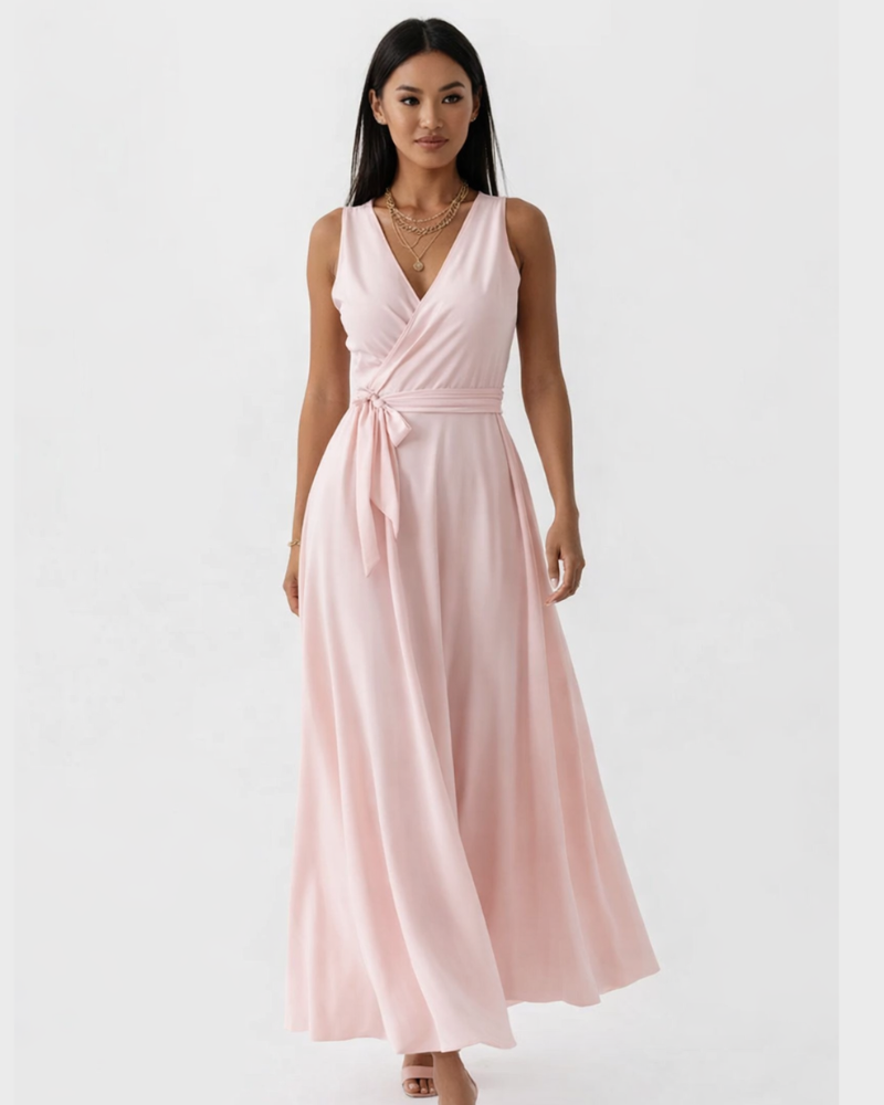 Robe De Soirée Femme Longue Fluide À Corsage Ajusté