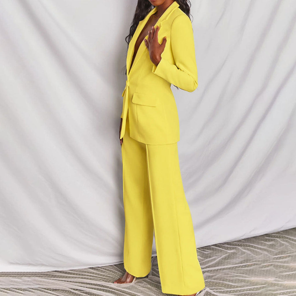 Tailleur Pantalon Femme Avec Blazer Chic Et Structuré