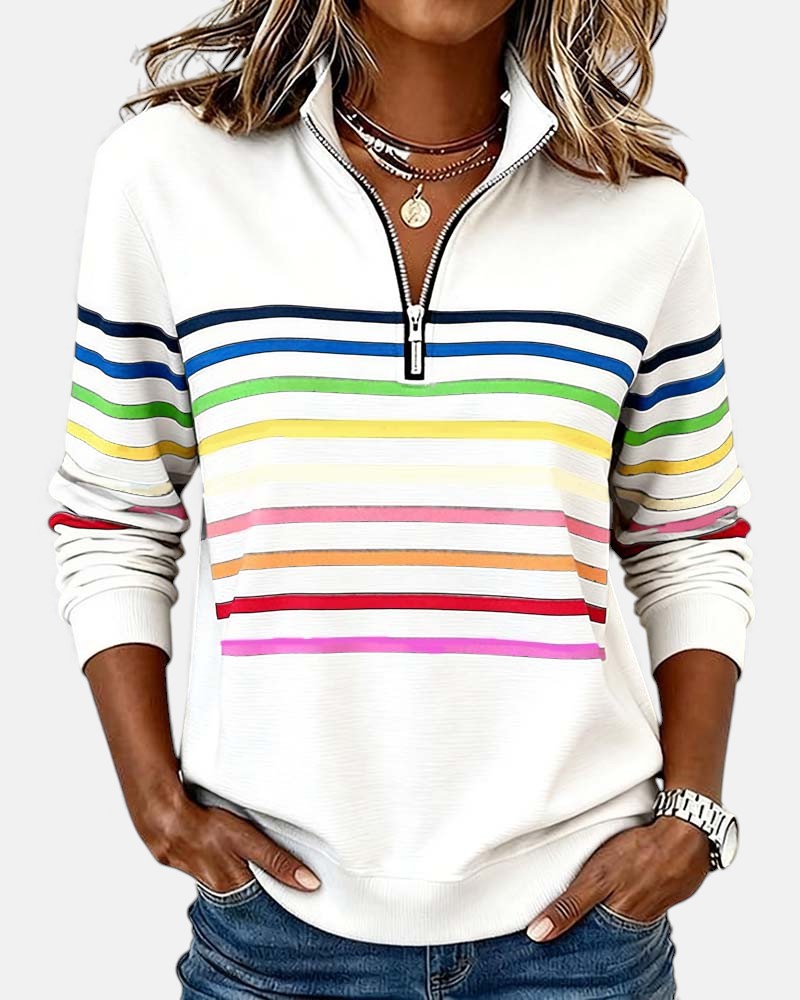 Pull Femme En Maille Colorée À Coupe Ample Et Confortable