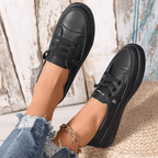 Chaussures Femme Orthopédiques En Cuir À Lacets Confortables