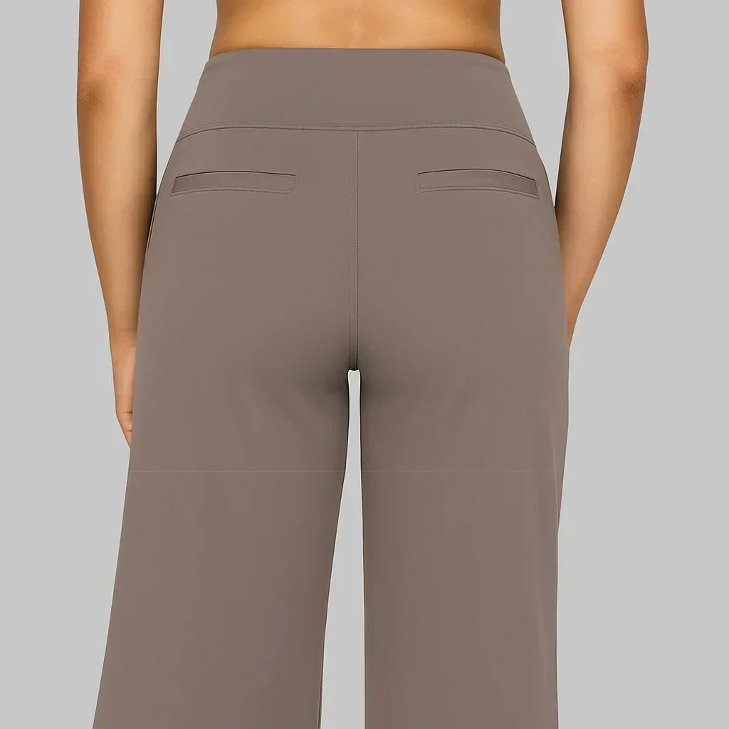 Pantalon Taille Haute Femme Pour Yoga Doux Et Extensible