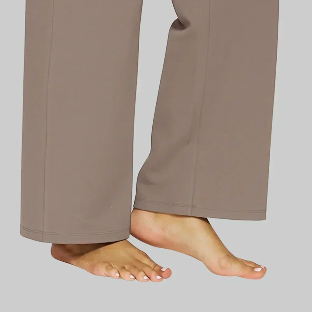 Pantalon Taille Haute Femme Pour Yoga Doux Et Extensible