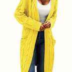 Gilet Femme En Maille Sans Col Avec Poche Pratique