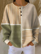 Pull Femme En Maille Gaufrée Épaisse Et Intérieur Brossé