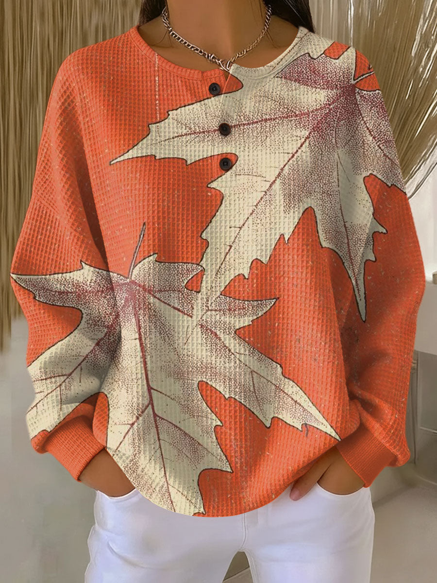 Pull Femme En Maille Gaufrée Épaisse Et Intérieur Brossé