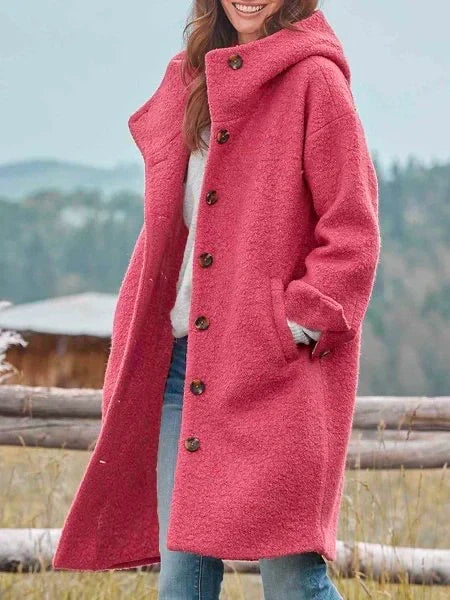 Manteau Femme En Laine Douce Coupe Féminine Et Chaude