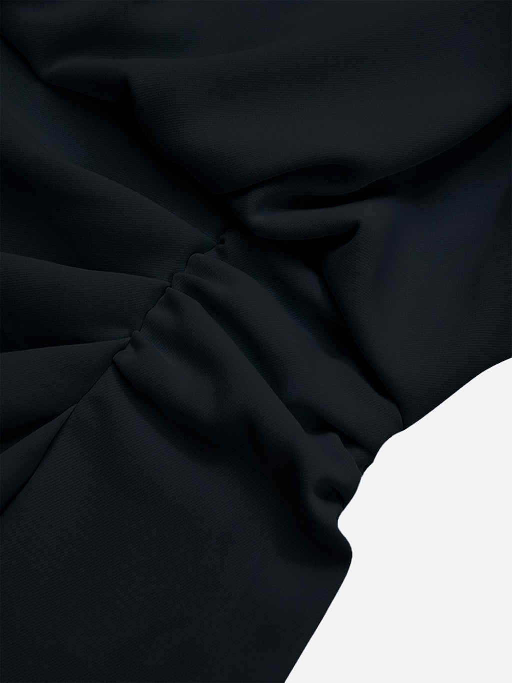 Robe Midi Femme Drapée À Décolleté Ouvert Et Coupe Ajustée