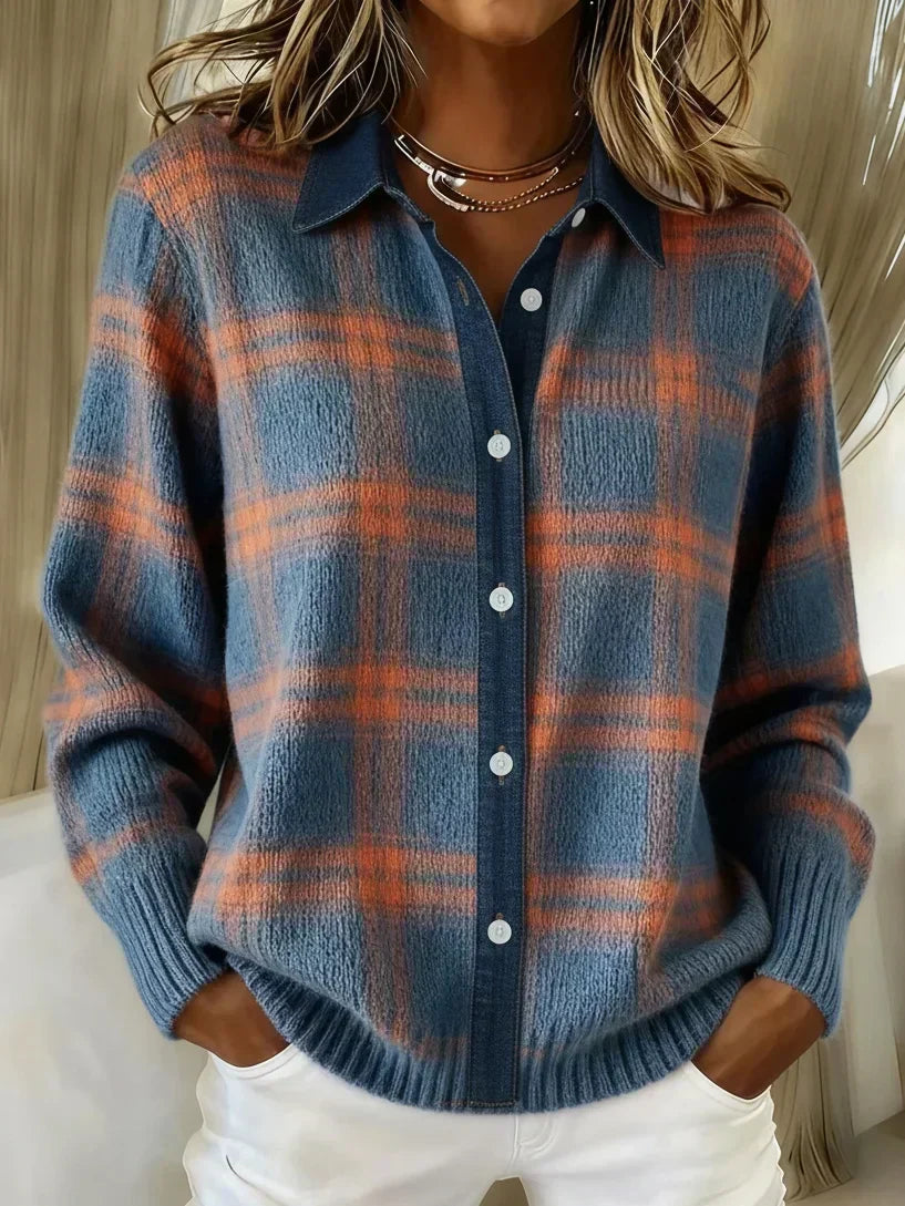 Gilet Long Femme En Maille À Boutons Et Coupe Fluide