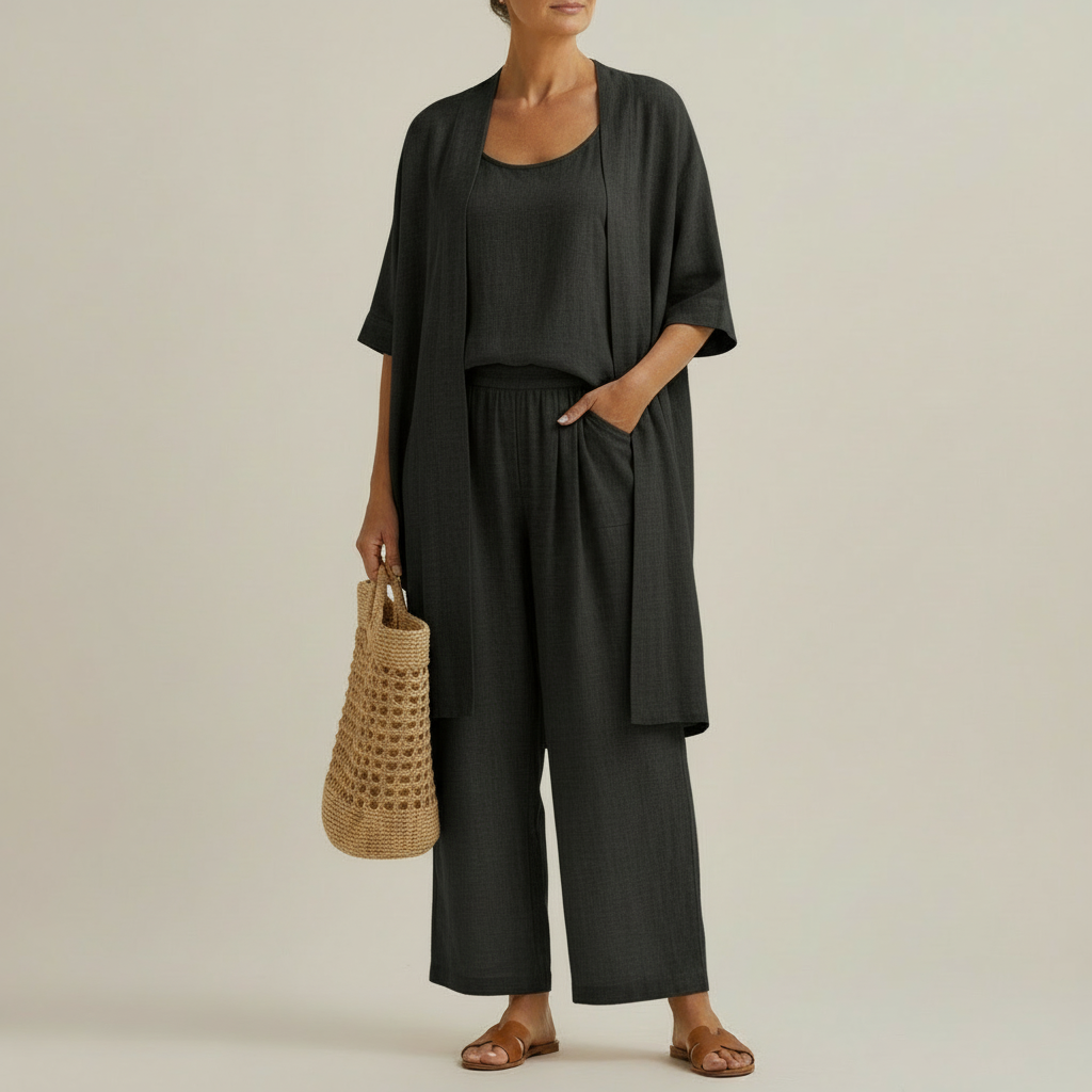 Ensemble Trois Pièces Minimaliste Femme