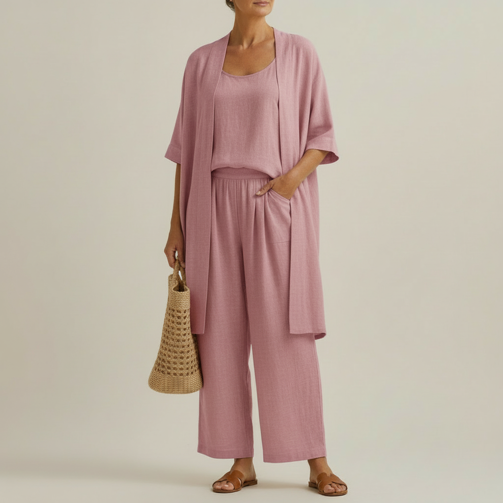 Ensemble Trois Pièces Minimaliste Femme