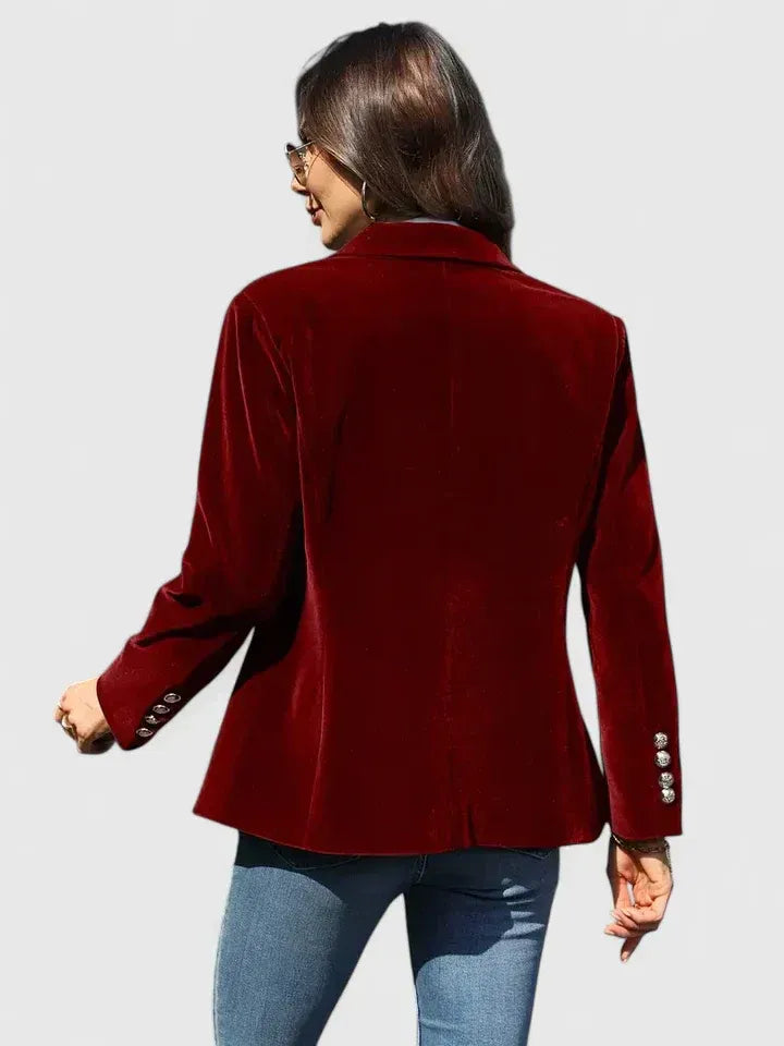 Blazer Femme Classique Coupe Structurée À Un Bouton