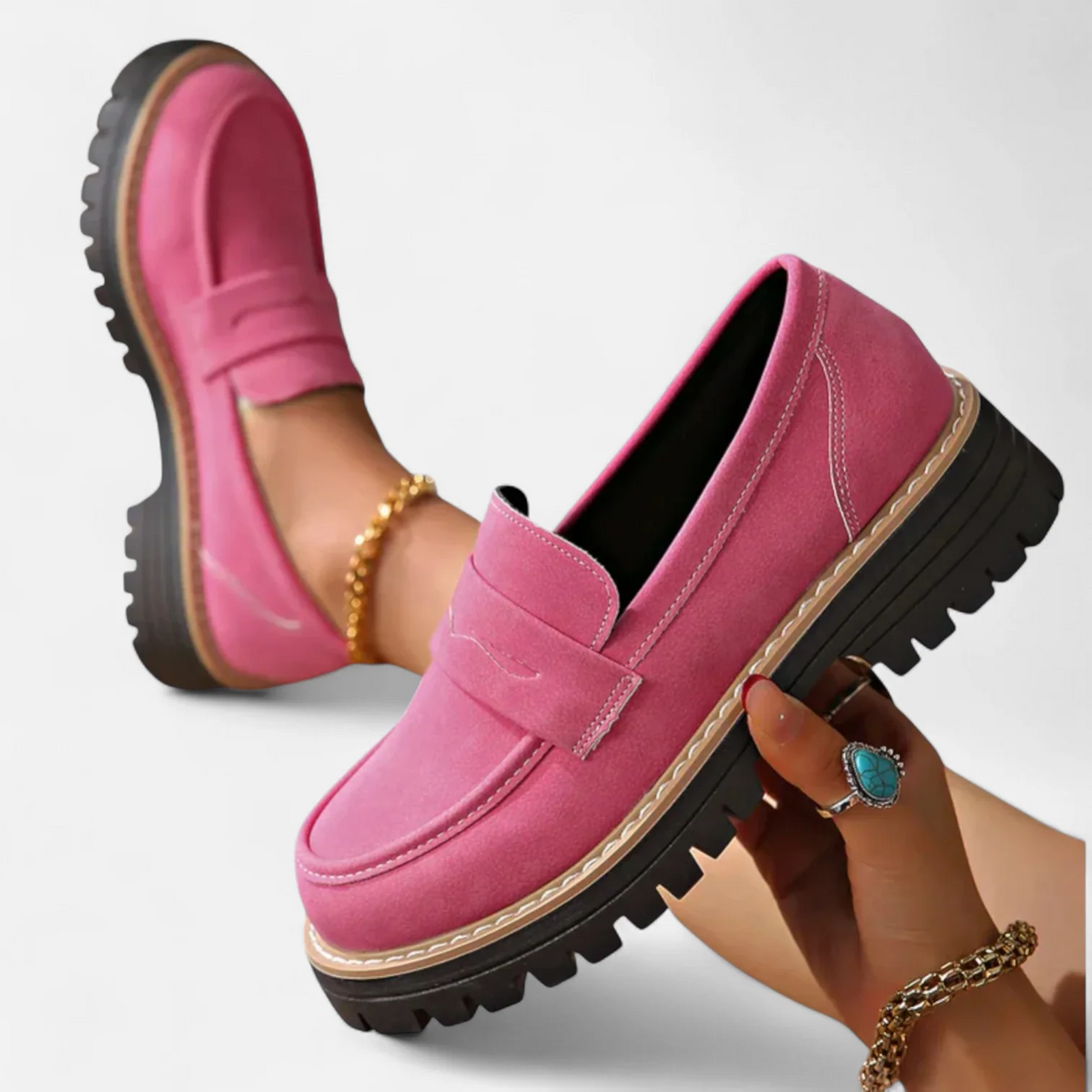 Mocassins Orthopédiques Femme À Petit Talon