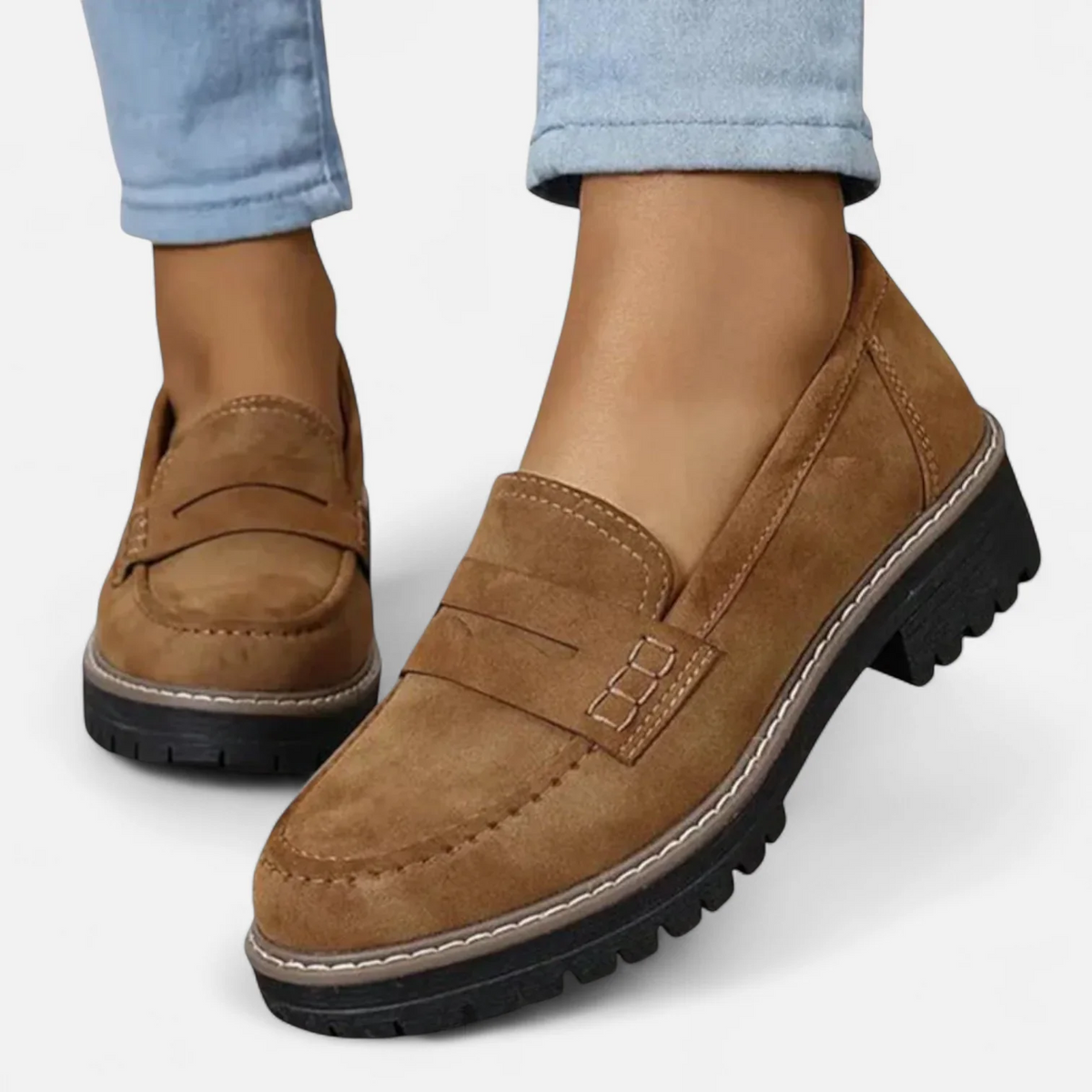 Mocassins Orthopédiques Femme À Petit Talon
