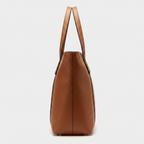Sac cabas marron | Double anses et poches intérieures