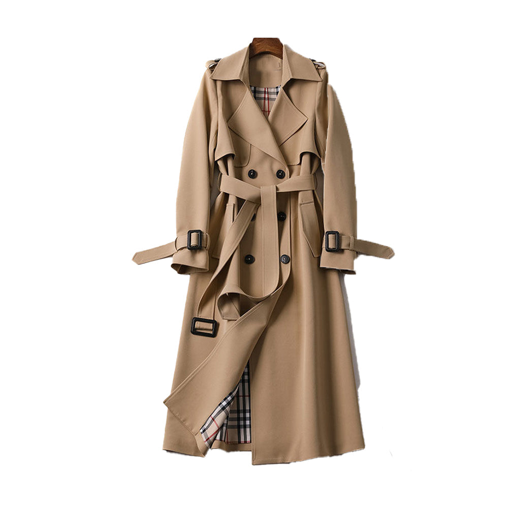Trench Femme Ceinturé À Double Boutonnage Classique