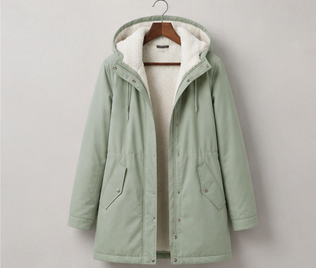 Parka D'Hiver Femme Doublée En Polaire