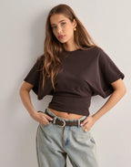 T-Shirt Femme À Manches Évasées Et Coupe Cintrée