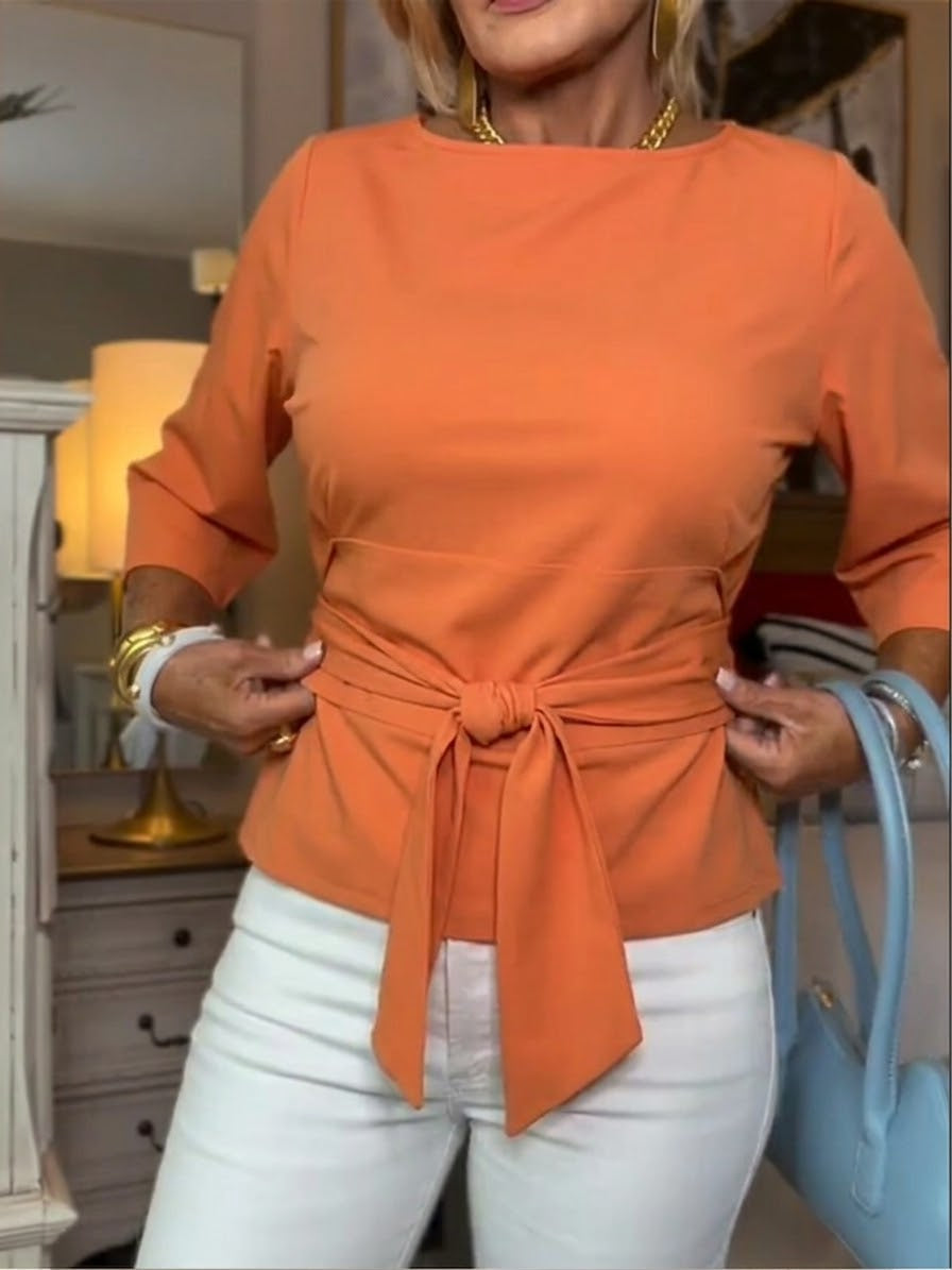 T-Shirt Femme En Coton À Nouer
