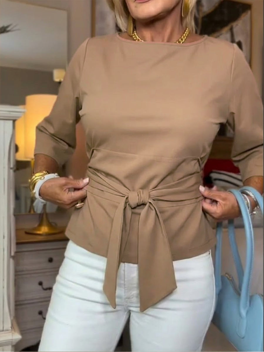 T-Shirt Femme En Coton À Nouer