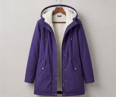 Parka D'Hiver Femme Doublée En Polaire