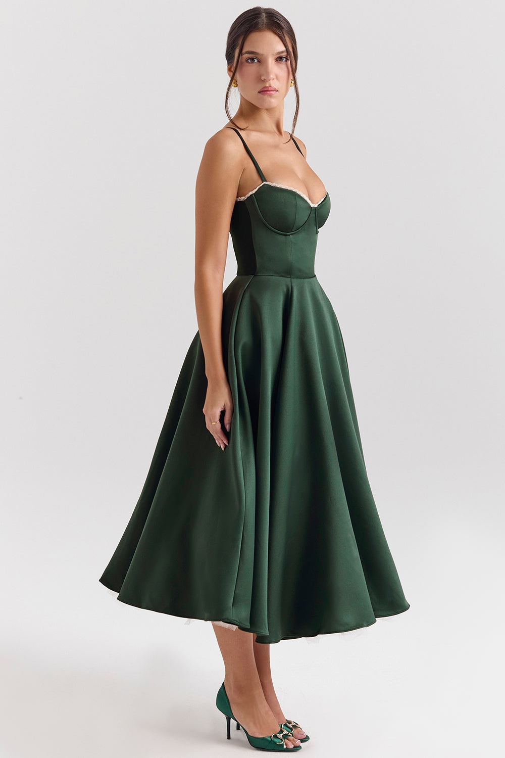 Robe De Soirée Femme En Tulle À Bretelles Ajustables