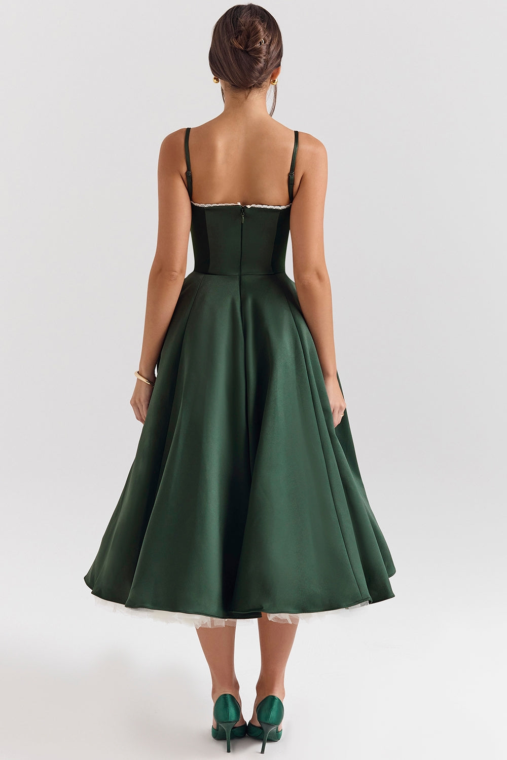 Robe De Soirée Femme En Tulle À Bretelles Ajustables