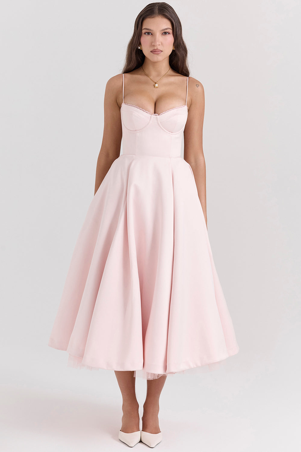Robe De Soirée Femme En Tulle À Bretelles Ajustables