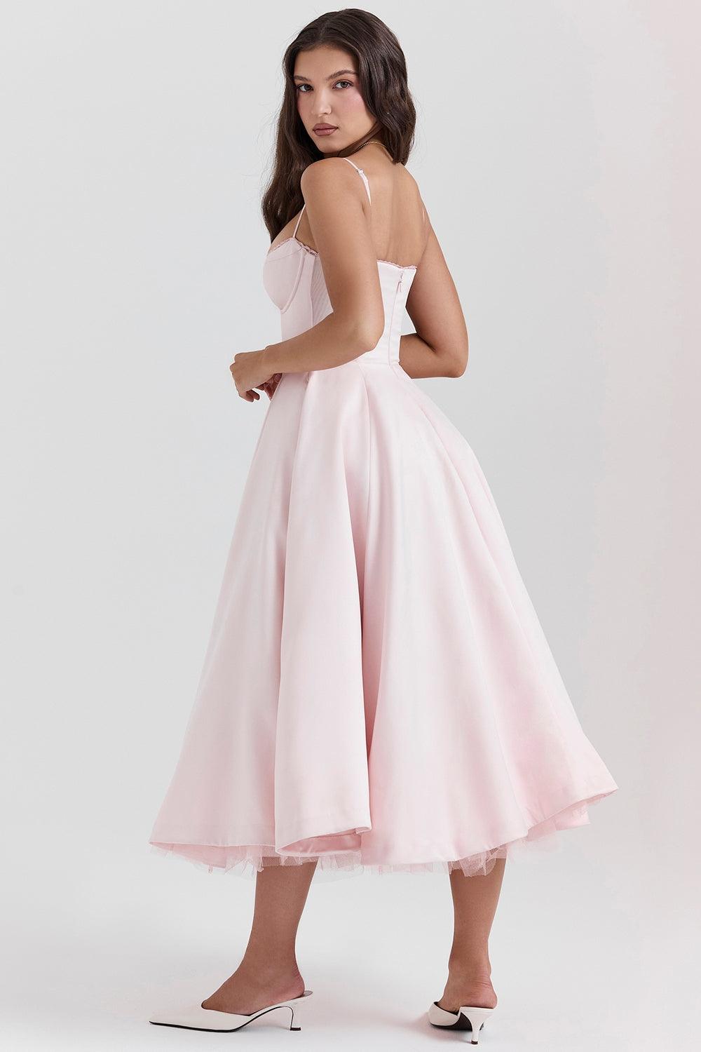 Robe De Soirée Femme En Tulle À Bretelles Ajustables