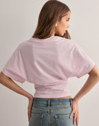 T-Shirt Femme À Manches Évasées Et Coupe Cintrée