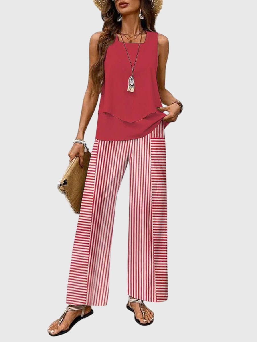 Women's 2-piece set with top and trousers