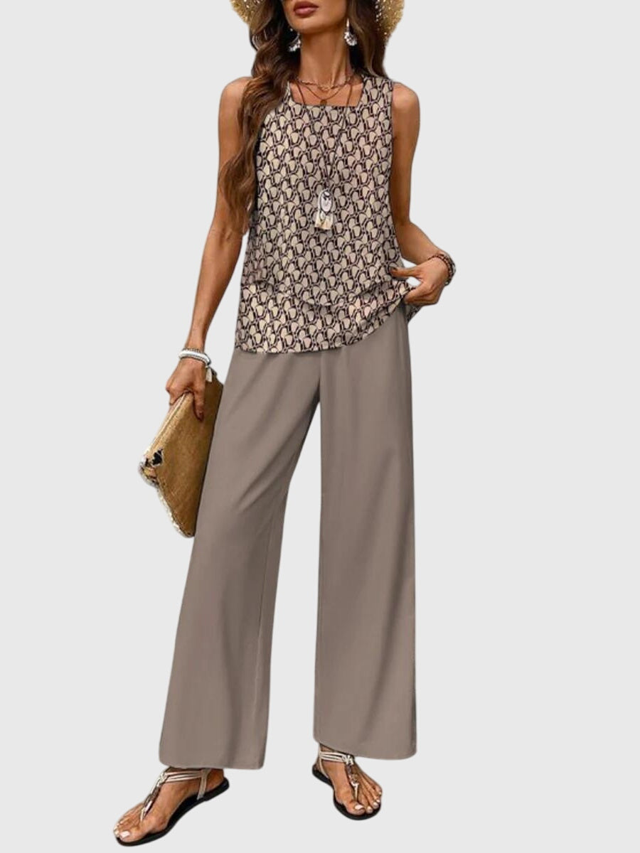 Women's 2-piece set with top and trousers