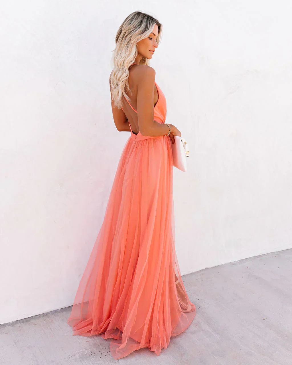 Women's cocktail dress with shoulder straps and short hemline