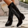 Women's embroidered cowboy boots