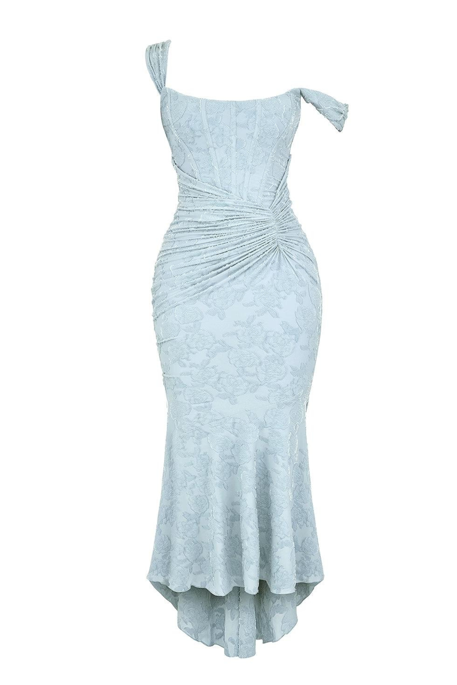 Women's floral maxi dress with bell sleeves