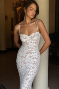 Women's lace bodycon maxi dress with long sleeves