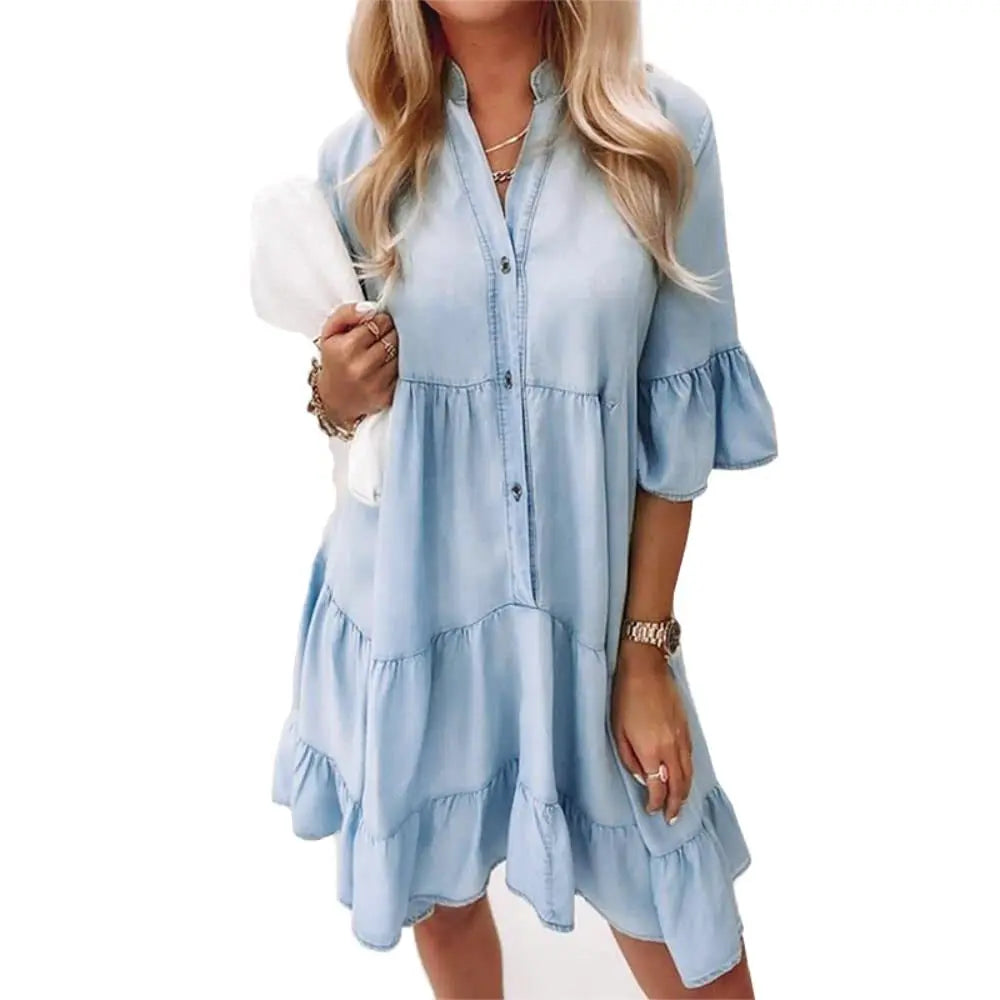 Women's loose-fit denim dress
