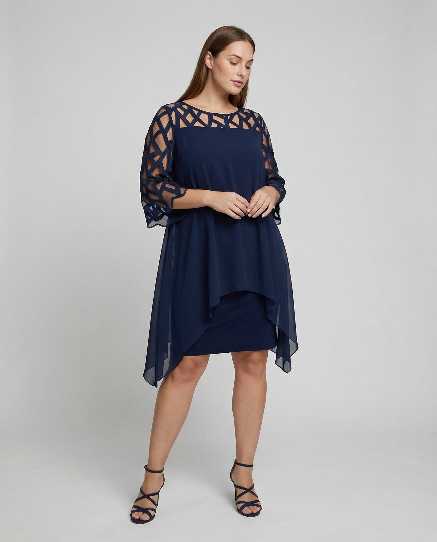 Women's plus-size midi dress