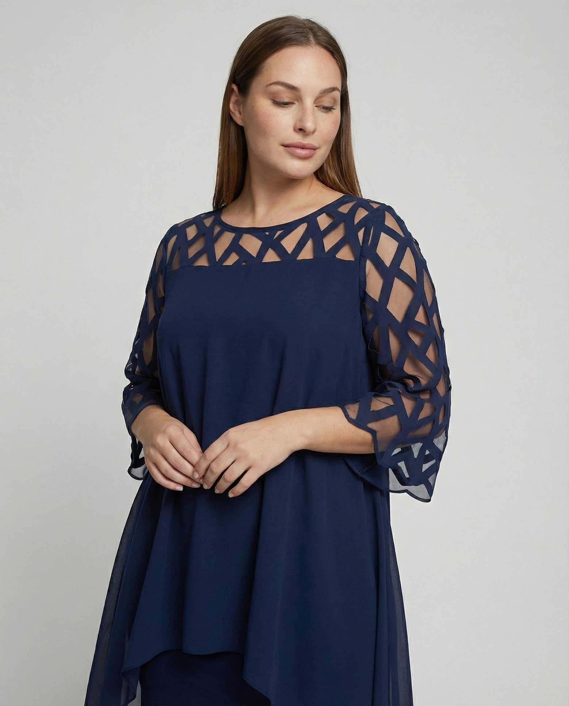 Women's plus-size midi dress