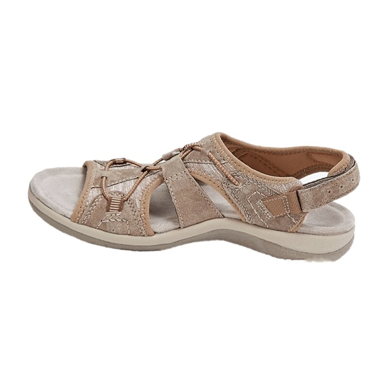 Women's sandals with padded insole and open toe