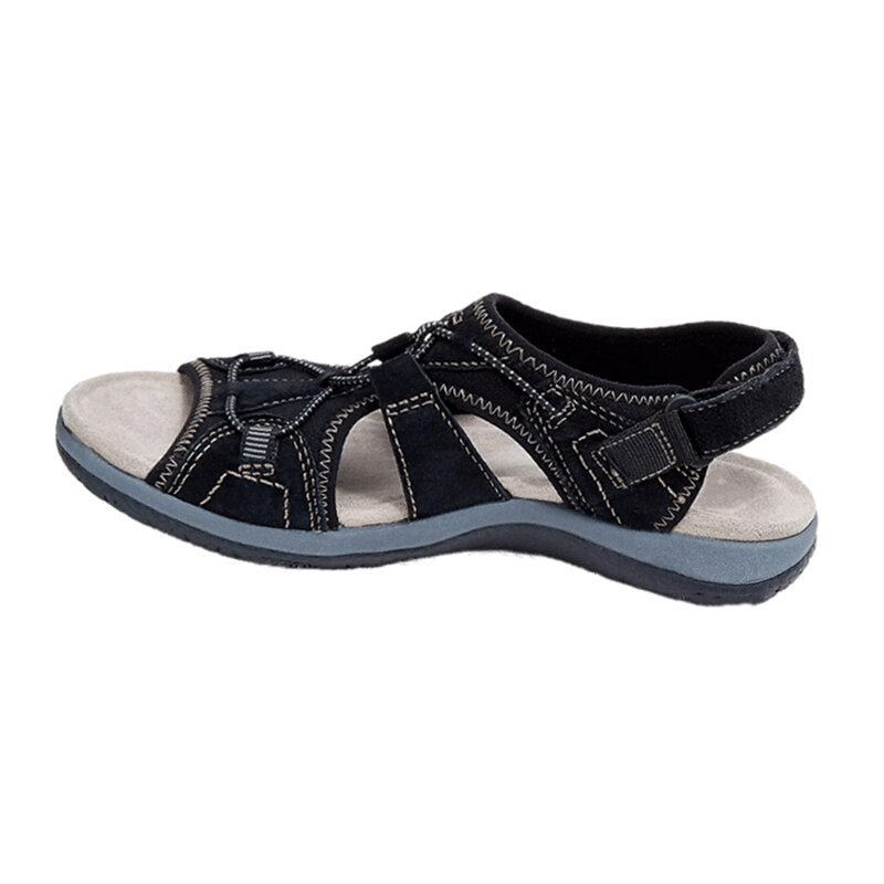 Women's sandals with padded insole and open toe
