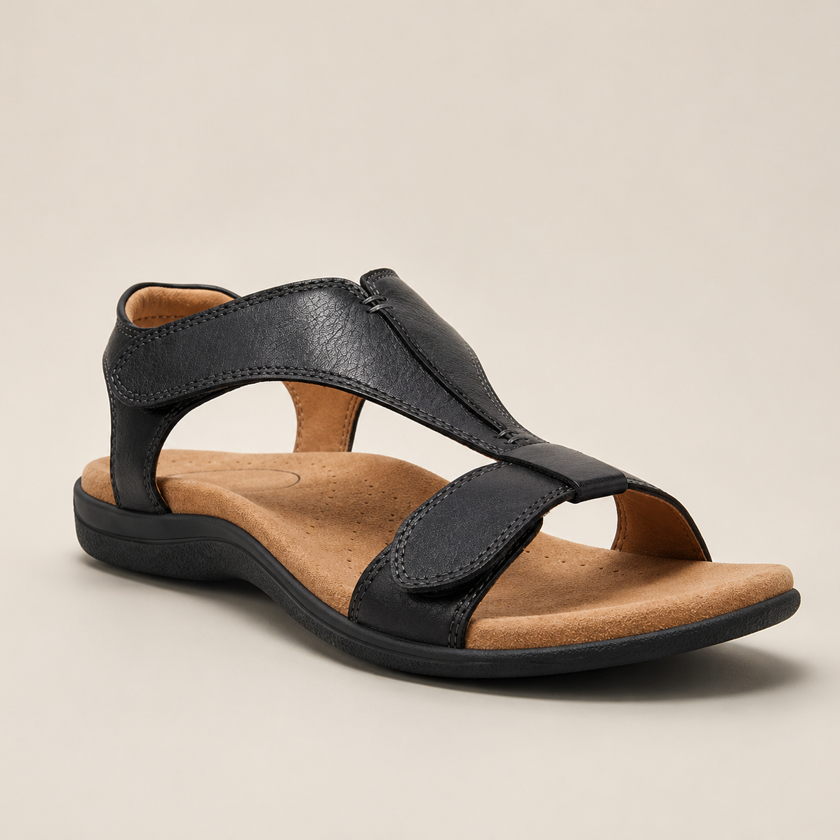 Women's T-bar sandals with adjustable straps